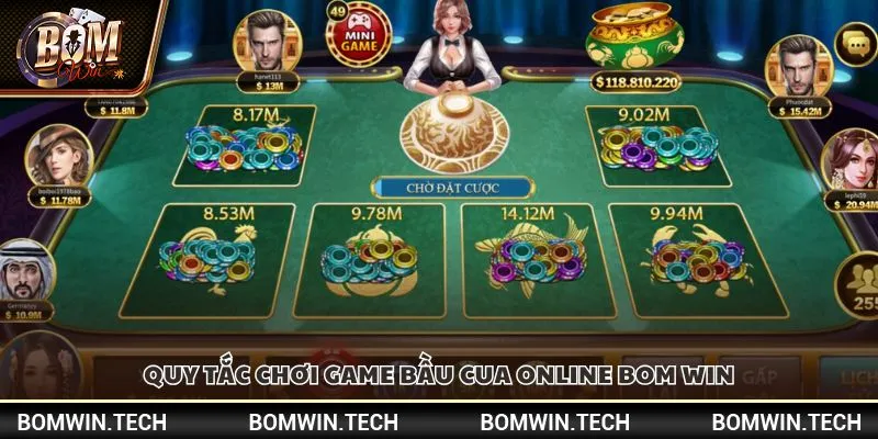 Game bầu cua online Bomwin - Cơ hội thắng lớn với tỷ lệ trả thưởng cao 3 Quy tắc chơi game bầu cua online Bom win