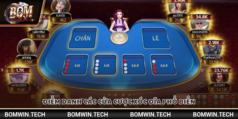 Tip hay chơi xóc đĩa - Bí quyết nâng cao tỷ lệ thắng cho người mới 3 Điểm danh các cửa cược xóc đĩa phổ biến